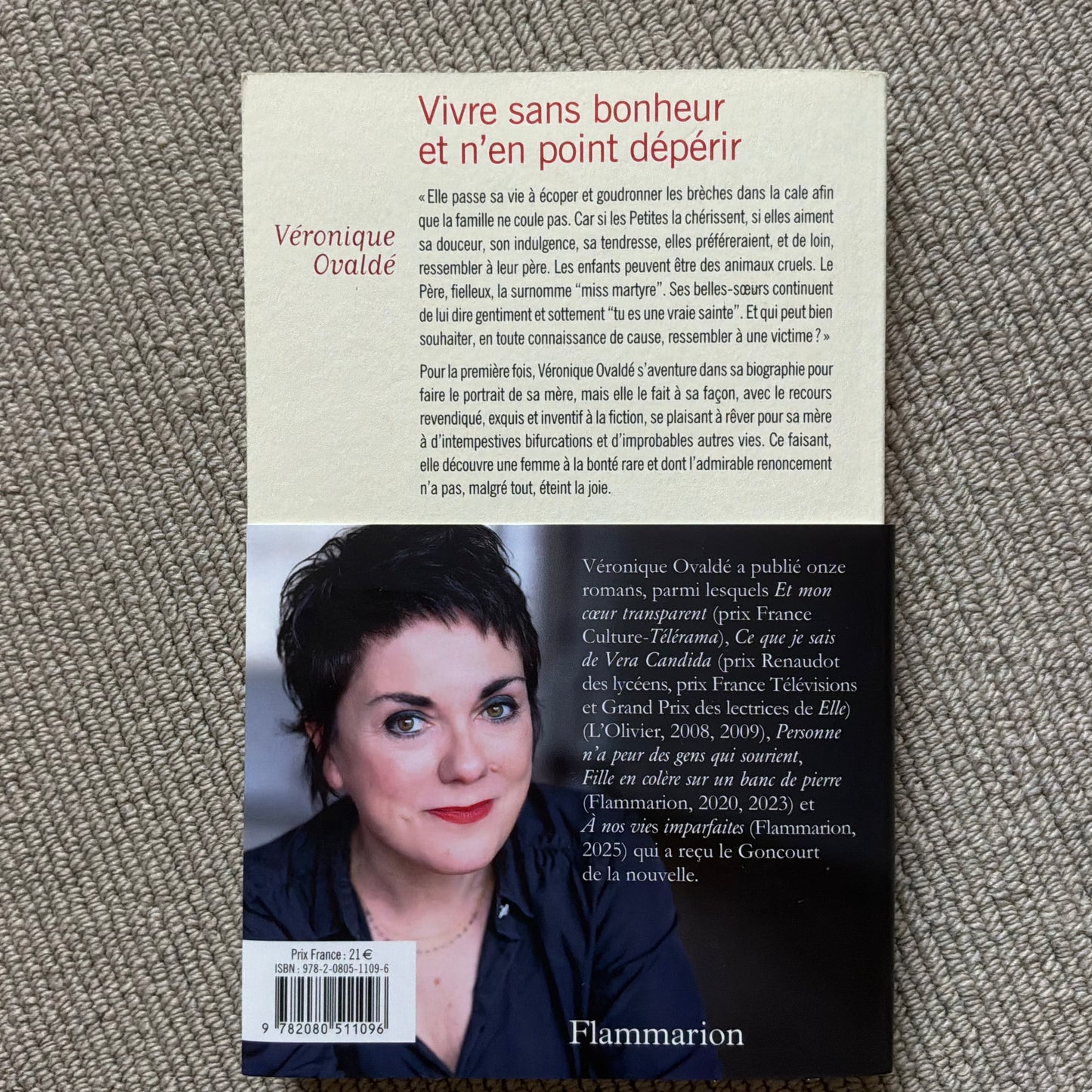 Ovaldé, Véronique - Vivre sans bonheur et n ‘en point dépérir