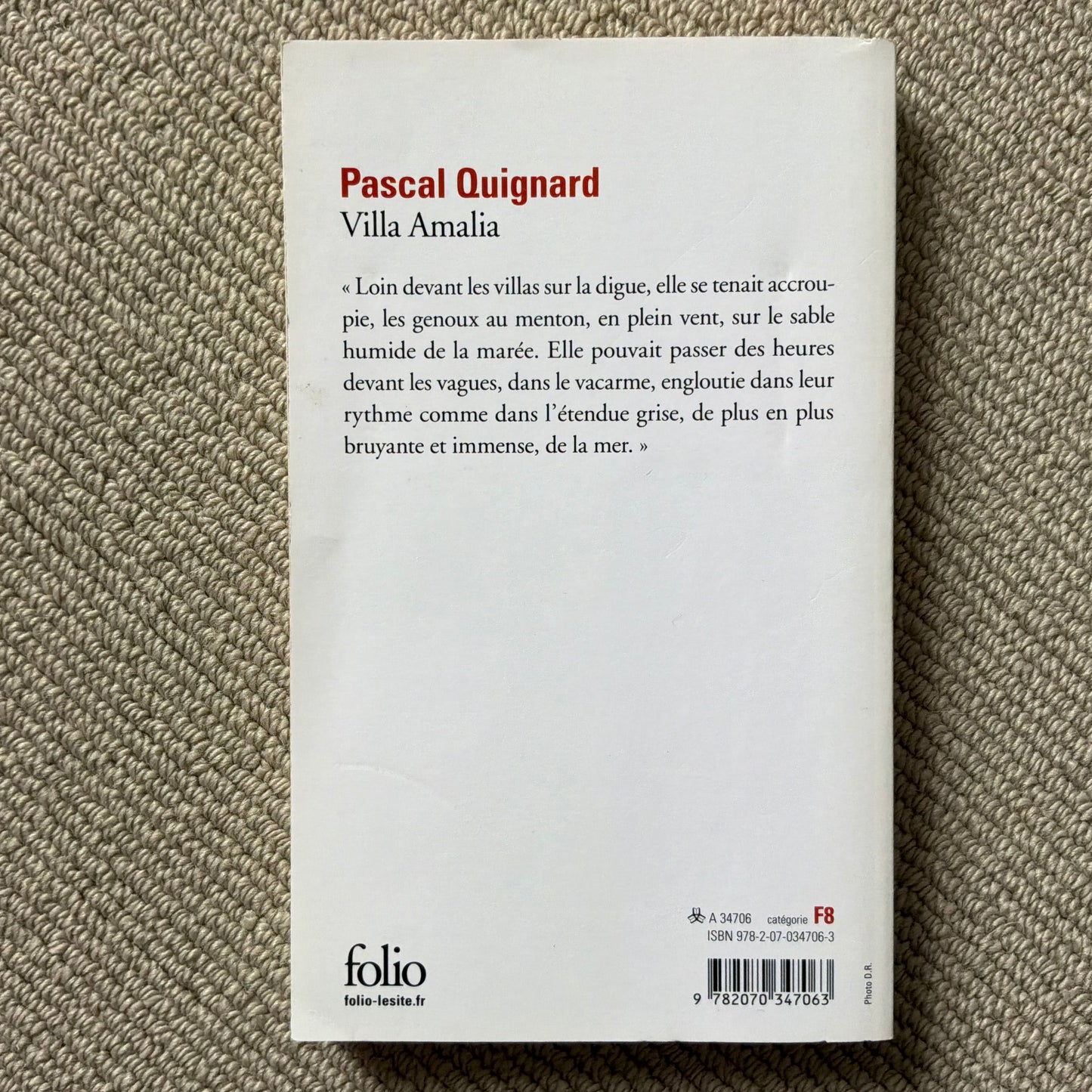 Quignard, Pascal - Villa Amalia
