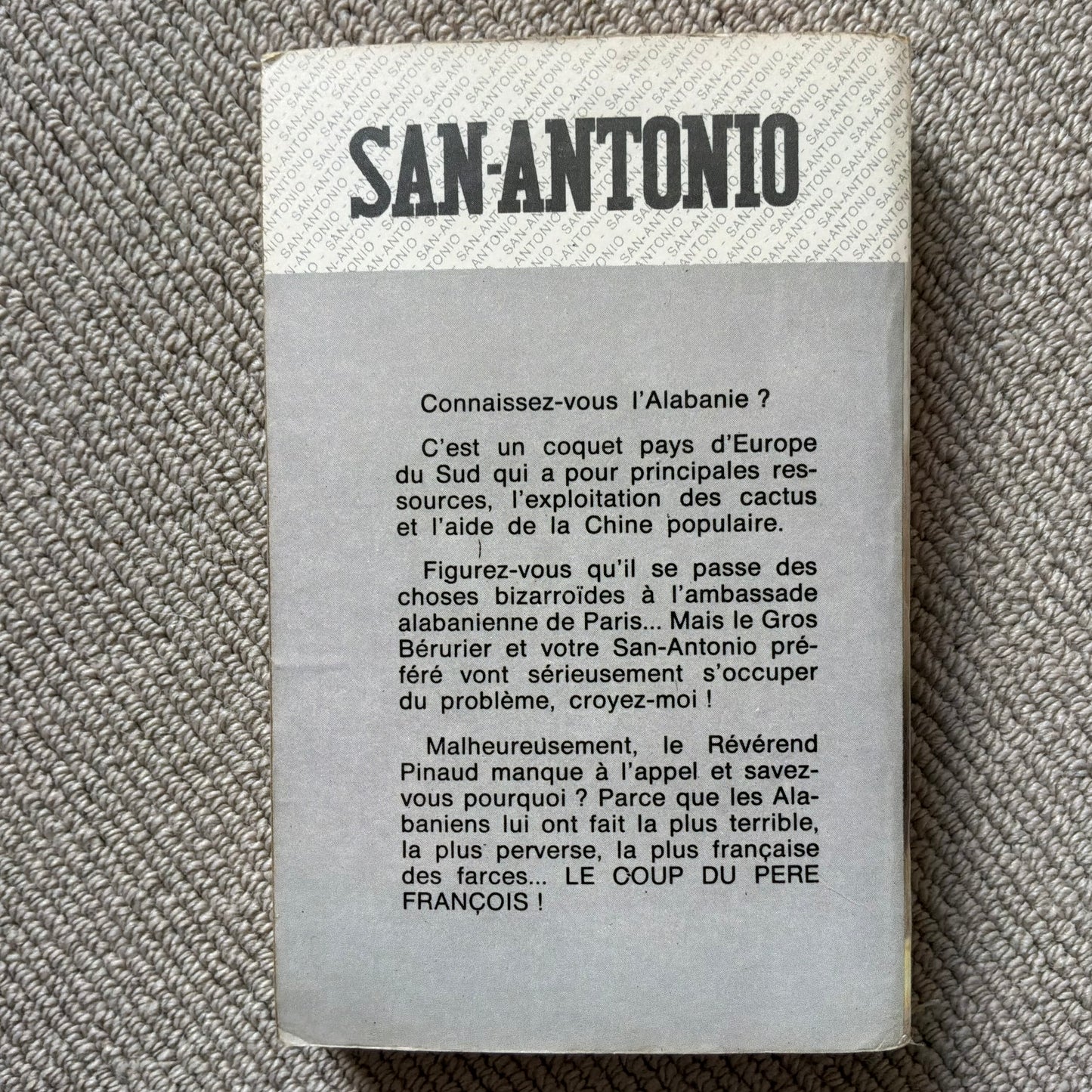 San Antonio - Le coup du Père François