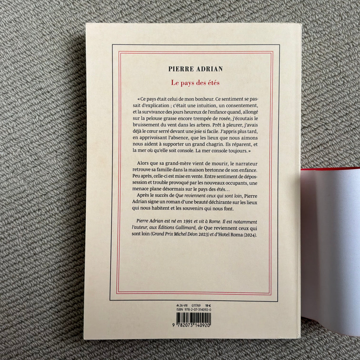 Adrian, Pierre - Le pays des étés