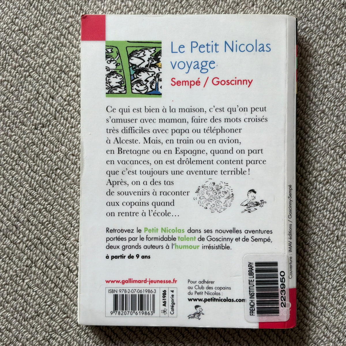Goscinny & Sempé - Le Petit Nicolas voyage
