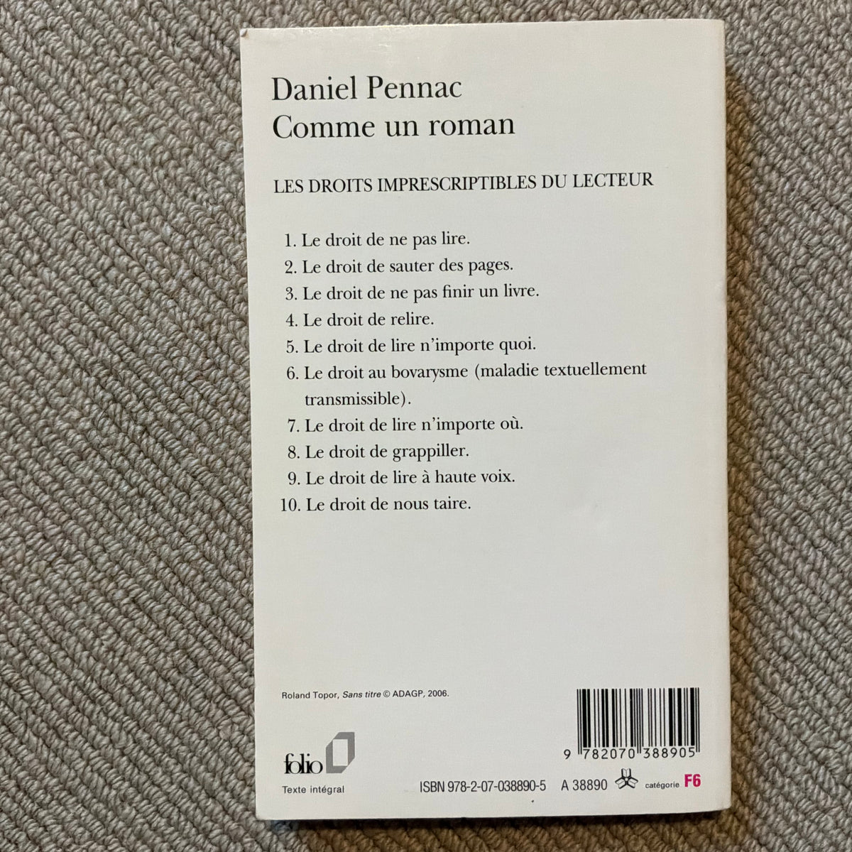 Pennac, Daniel - Comme un roman