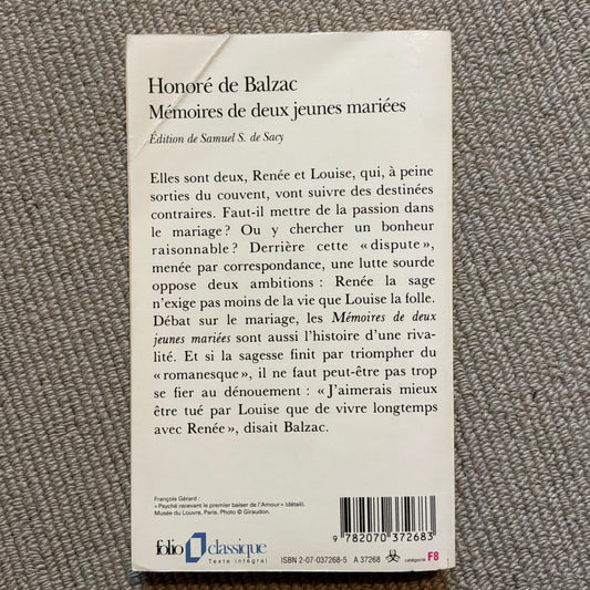 Balzac de, Honoré - Mémoires de deux jeunes mariés