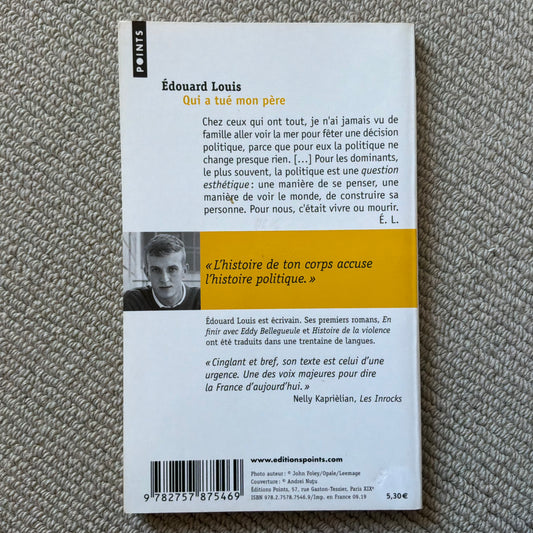 Louis, Edouard - Qui a tué mon père