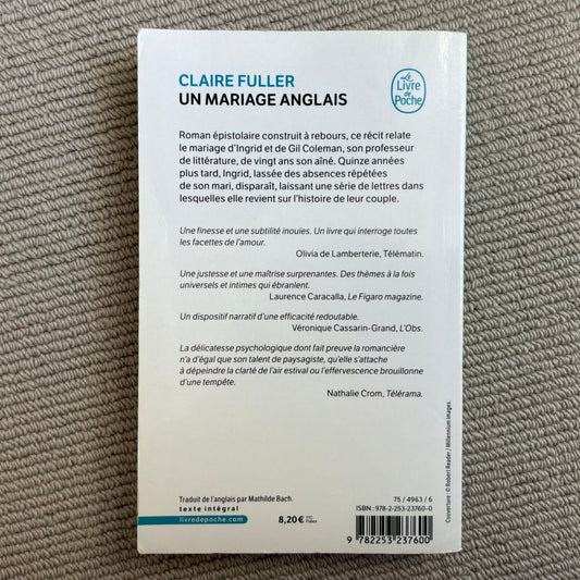 Fuller, Claire - Un mariage anglais