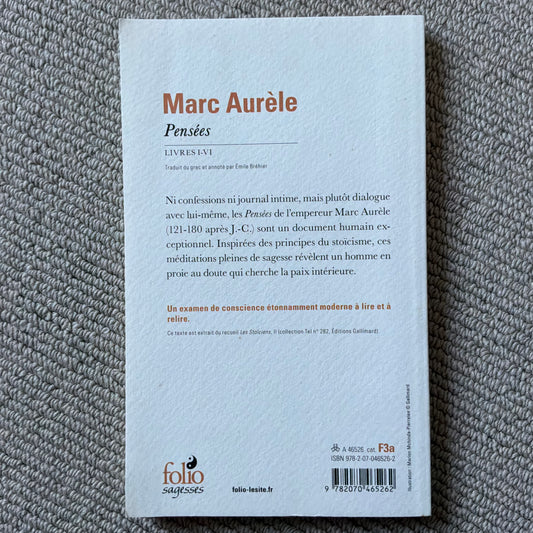 Marc Aurèle - Pensées livres I-VI