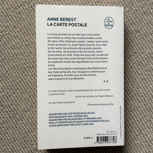 Berest, Anne - La carte postale