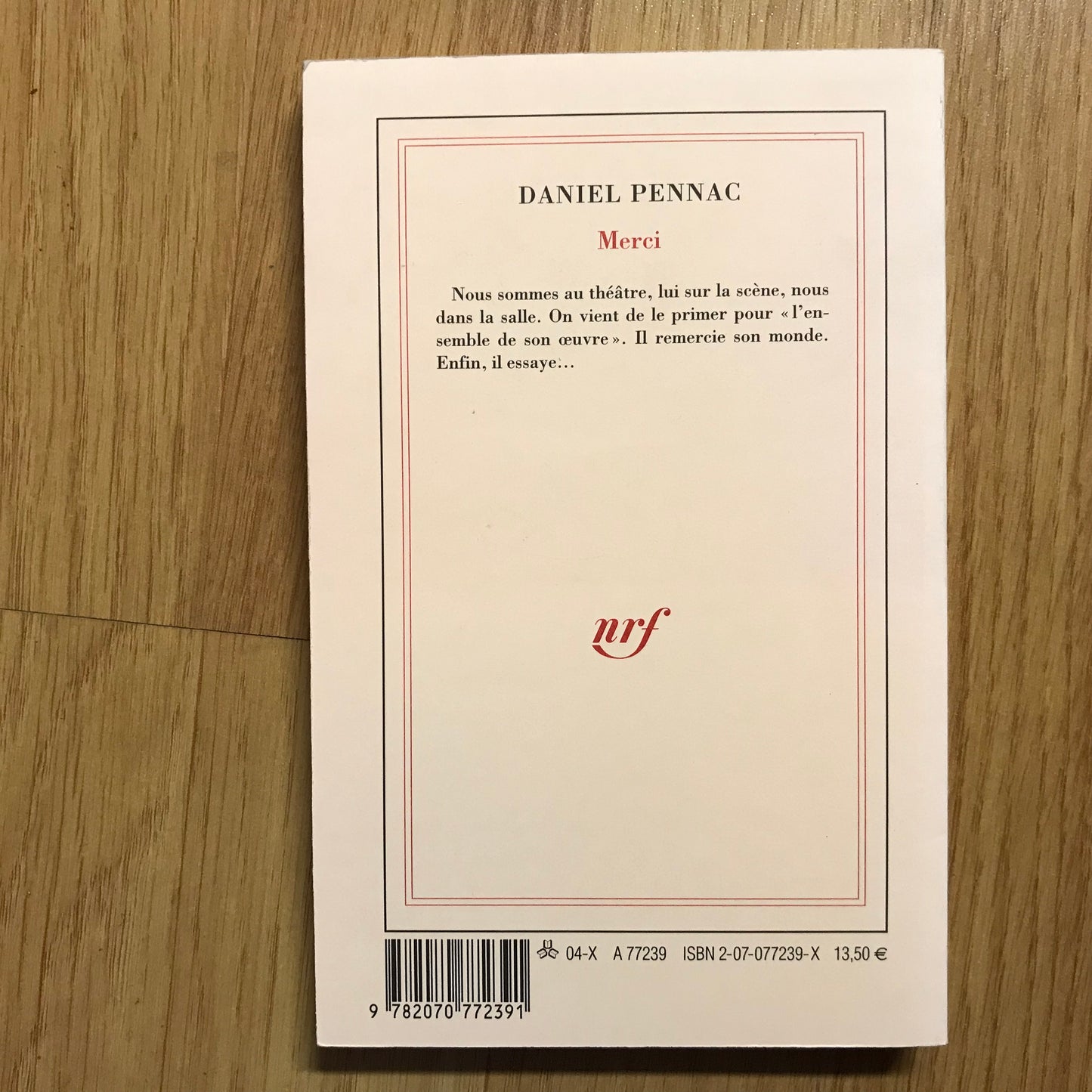Pennac, Daniel - Merci