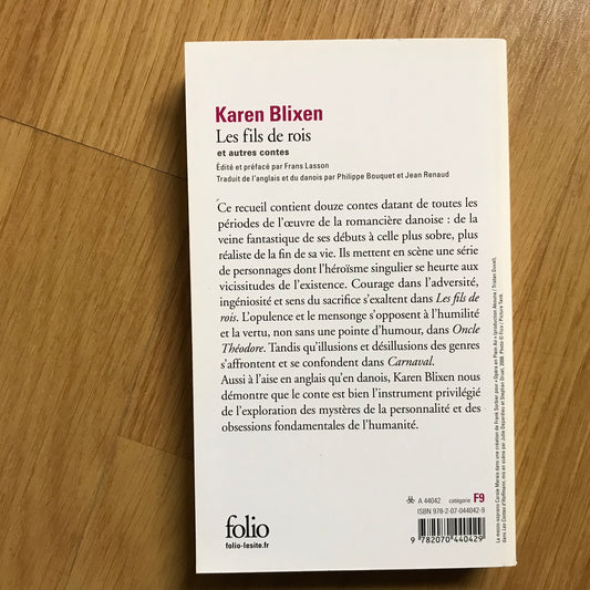 Blixen, Karen - Les fils de rois et autres contes