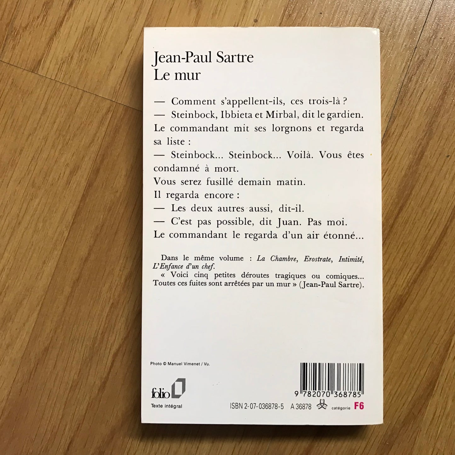 Sartre, Jean-Paul - Le mur