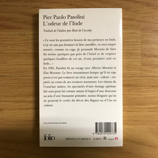 Pasolini, Pier Paolo - L’odeur de l’Inde