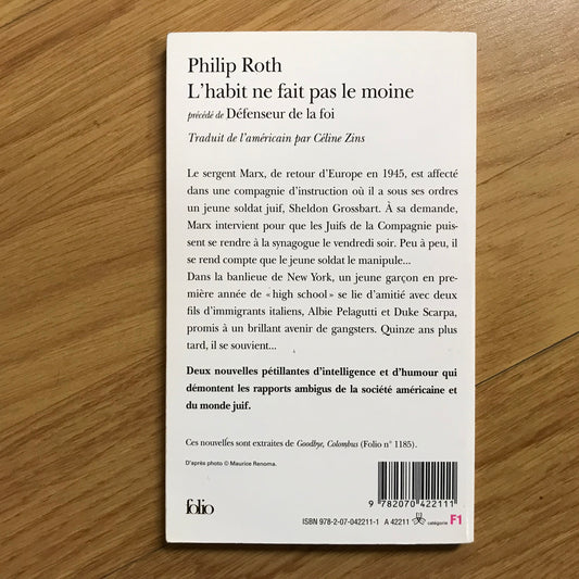 Roth, Philip - L’habit ne fait pas le moine