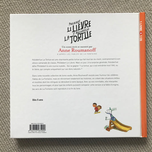 Phildebert le lièvre et Huluberlue la tortue - Anne Roumanoff (CD)