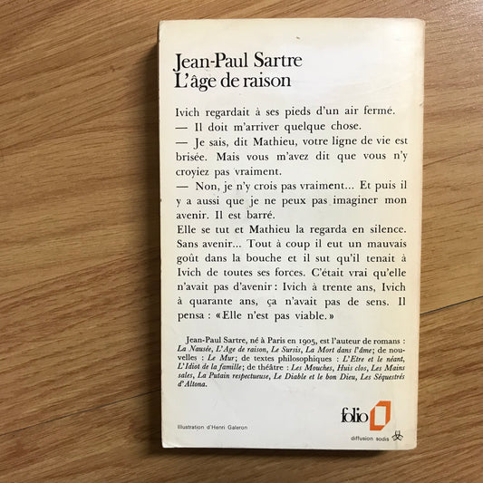 Sartre, Jean-Paul - L’âge de raison