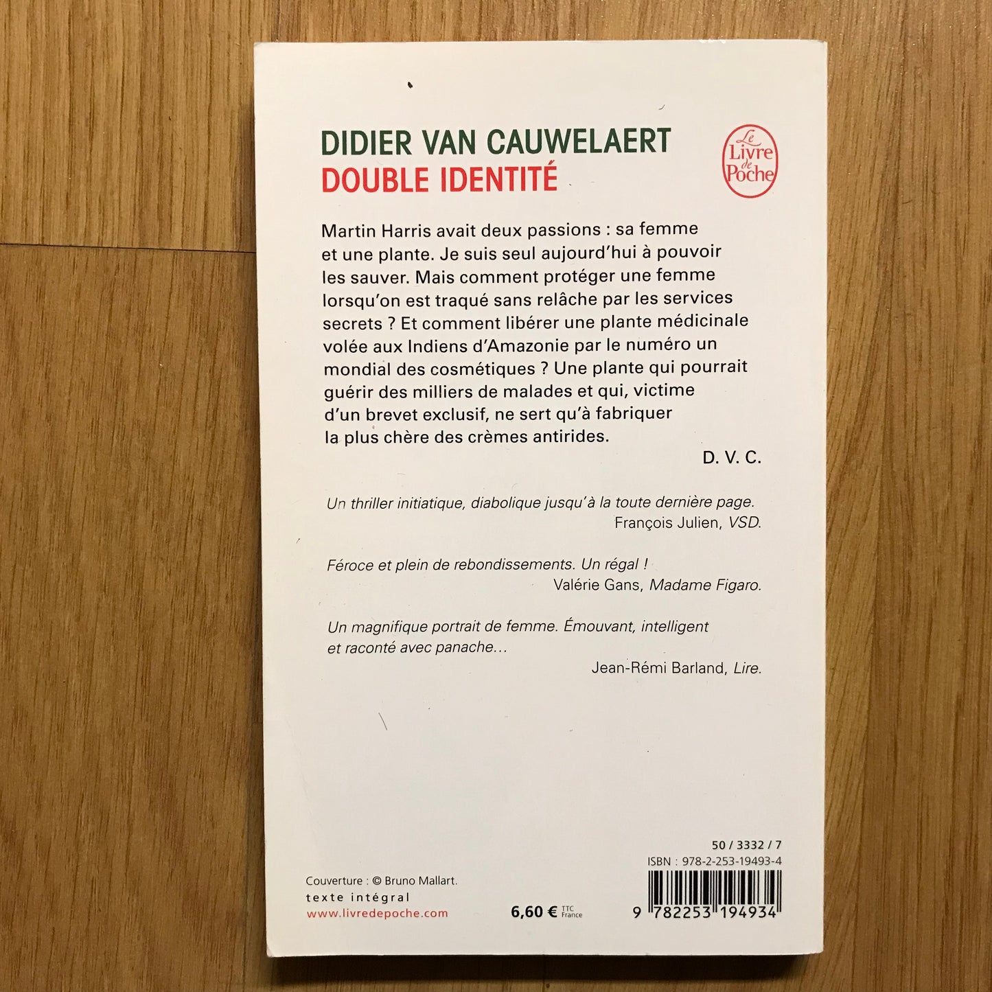 Cauwelaert van, Didier - Double identité