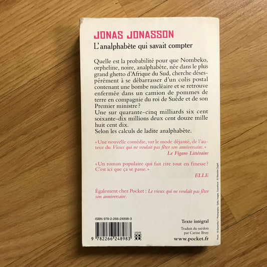 Jonasson, Jonas - L’analphabète qui savait compter