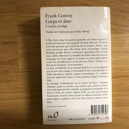 Conroy, Frank - Corps et âme