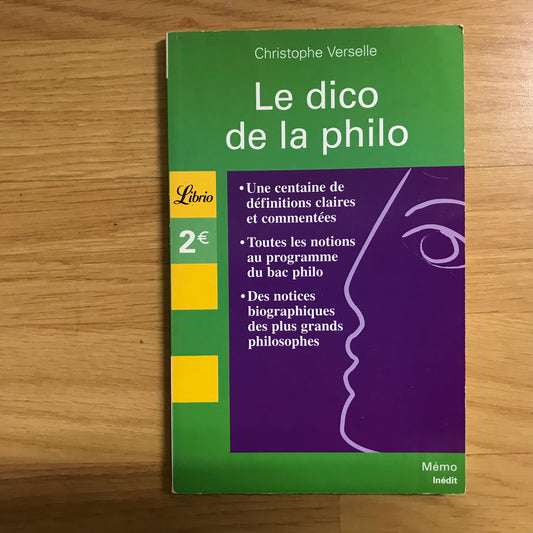 Verselle, Christophe - Le dico de la philo
