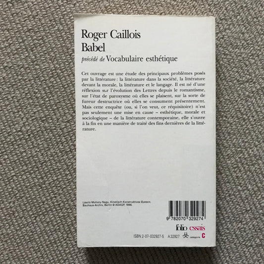 Caillois, Roger - Babel