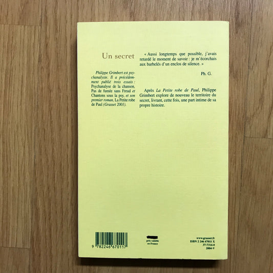 Grimbert, Philippe - Un secret
