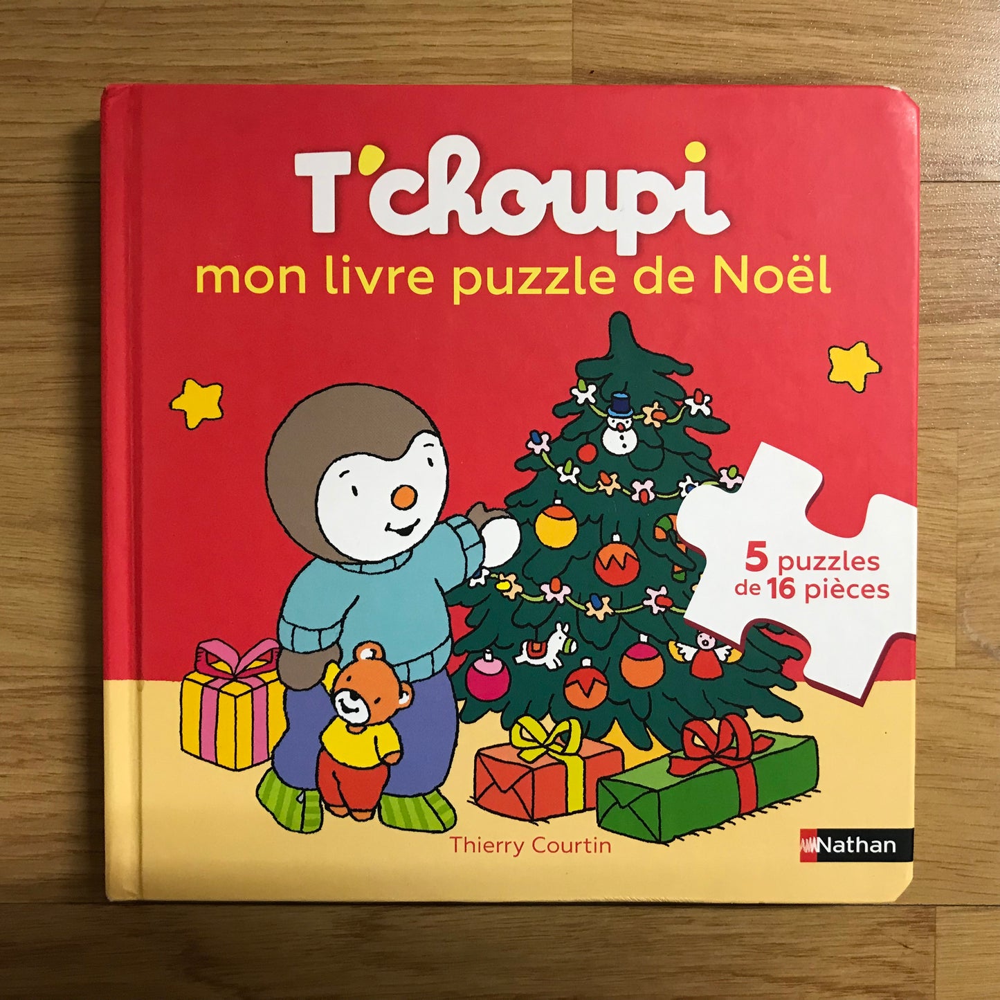 T’choupi, mon livre puzzle de Noël - T. Courtin