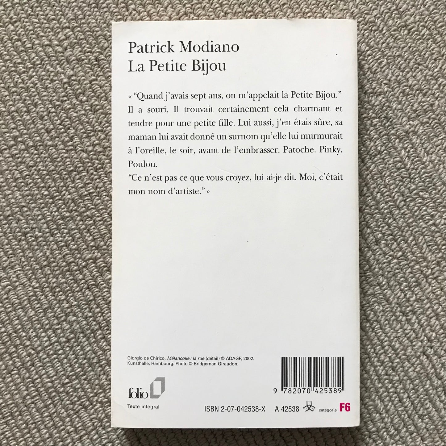 Modiano, Patrick - La Petite Bijou