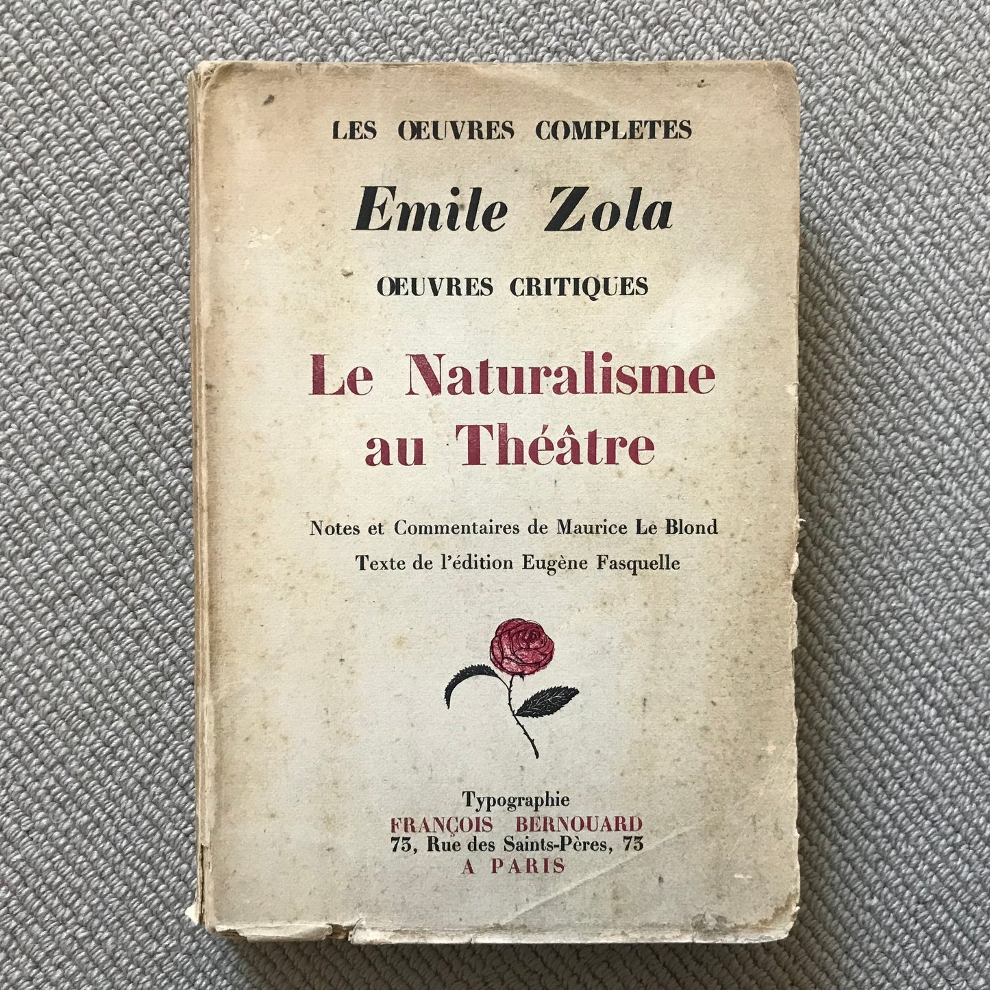 Zola, Emile - Le naturalisme au théâtre