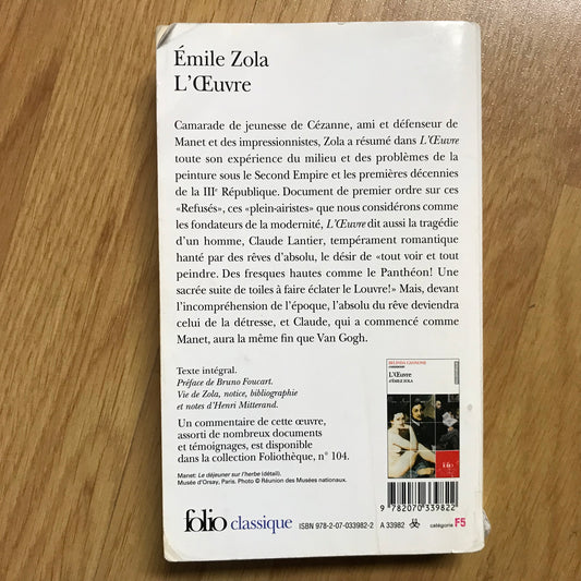 Zola, Emile - L’œuvre