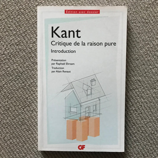 Kant - Critique de la raison pure Introduction