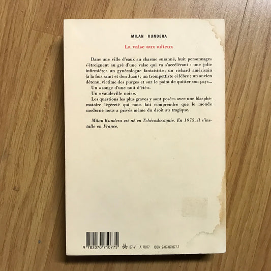 Kundera, Milan - La valse aux adieux