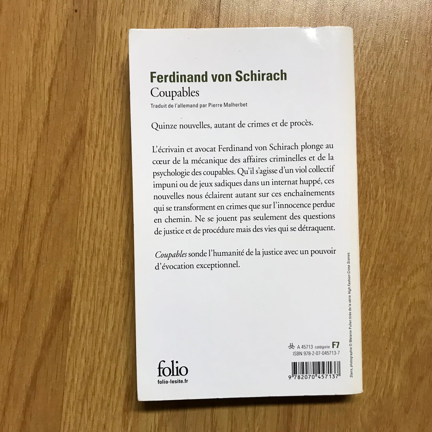 Schirach Von, Ferdinand - Coupables