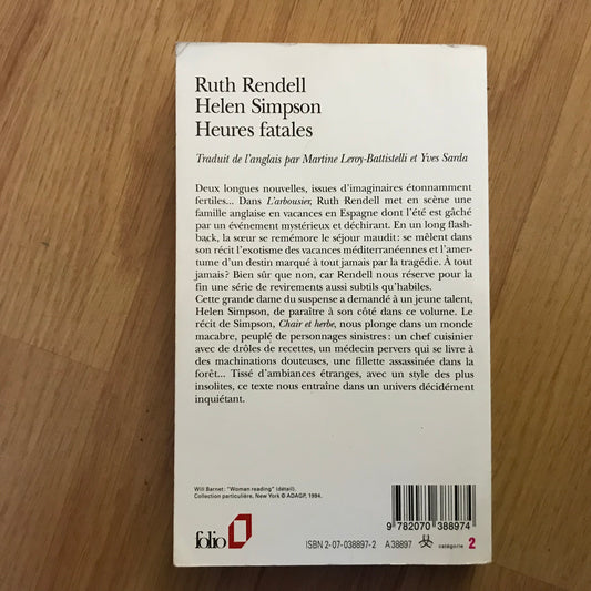 Rendell, Ruth & Simpson, Helen - Heures fatales