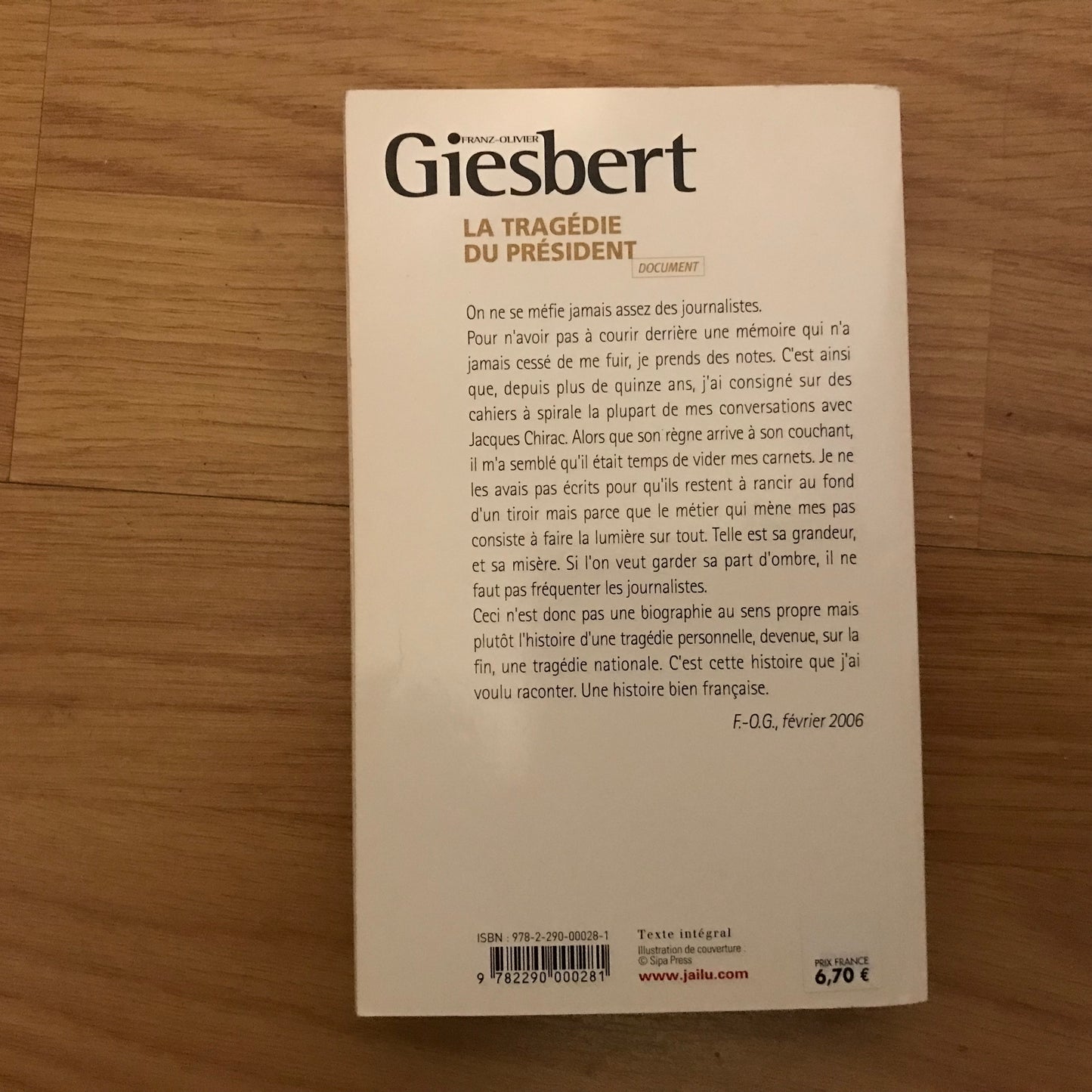 La tragédie du Président - Giesbert F.O.