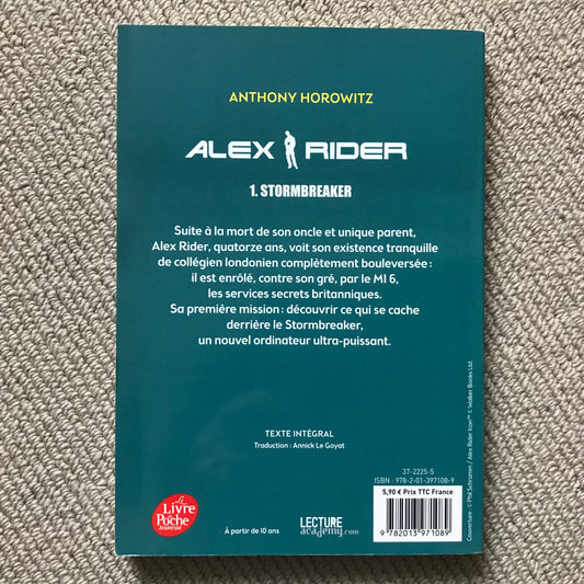 Alex Rider T01: Stormbreaker - Anthony Horowitz