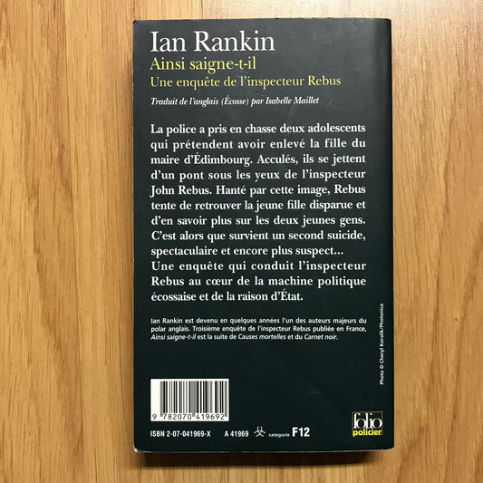 Rankin, Ian - Ainsi saigne-t-il