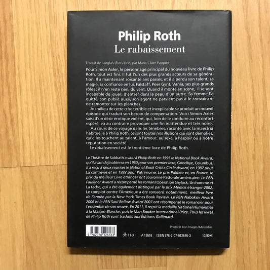 Roth, Philip - Le rabaissement