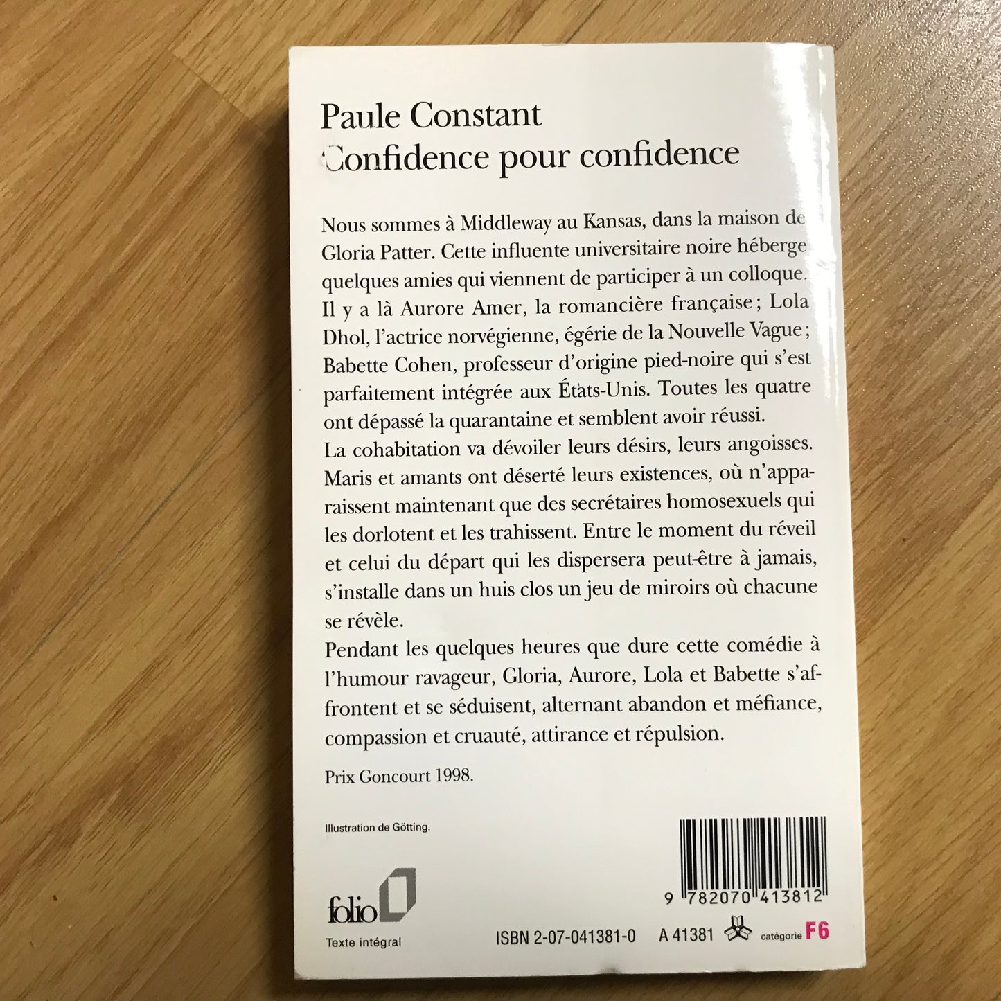 Constant, Paule - Confidence pour confidence