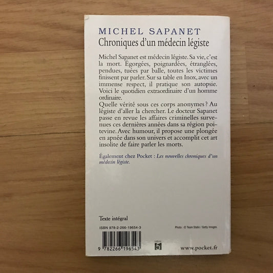 Sapanet, Michel - Chroniques d’un médecin légiste