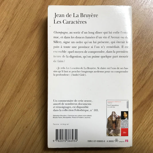 Bruyère la, Les caractères