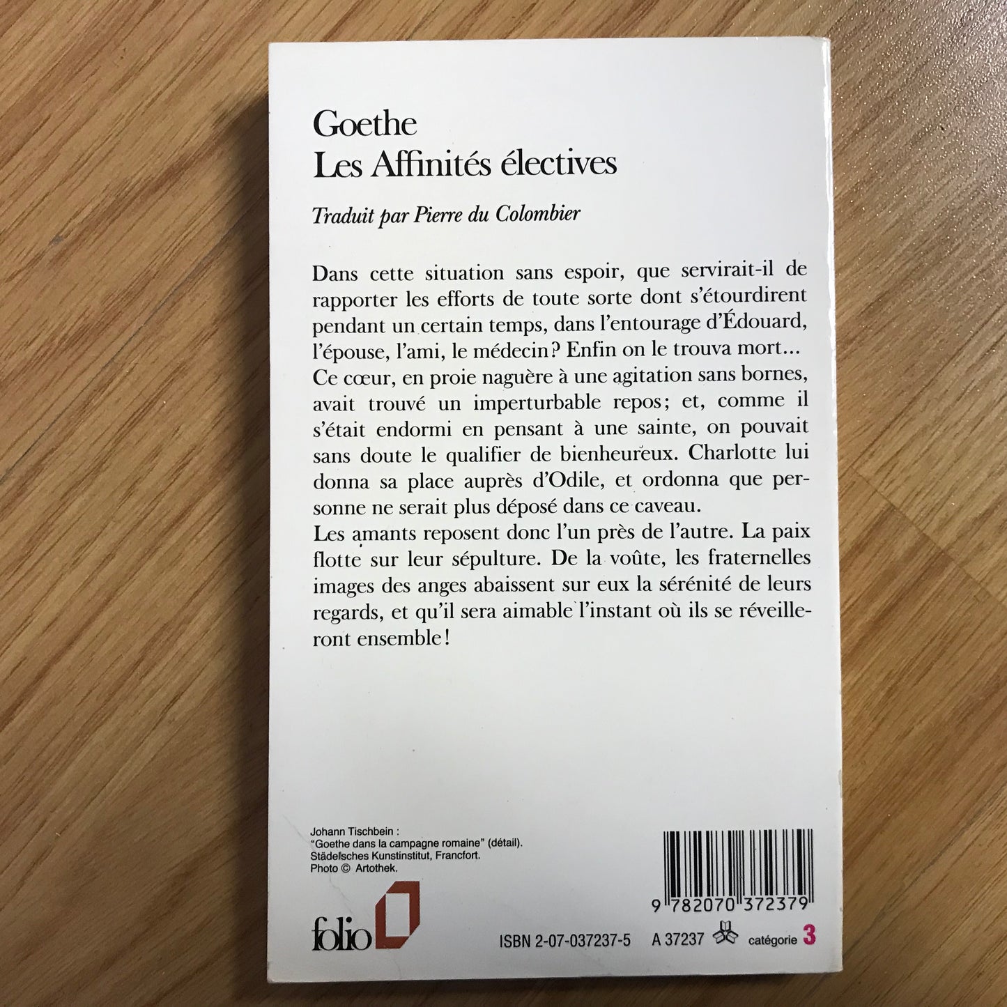 Goethe - Les affinités électives