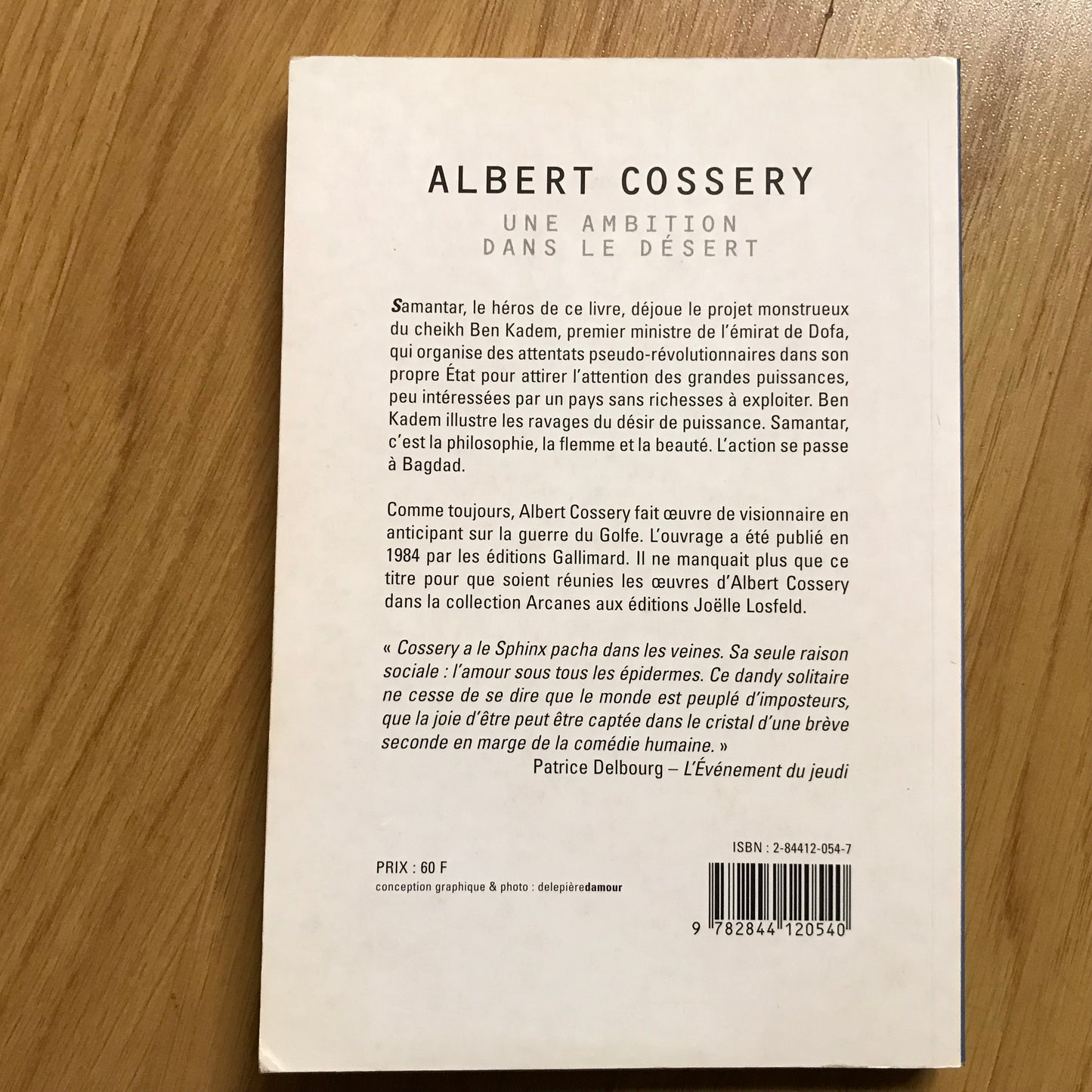 Cossery, Albert - Une ambition dans le désert