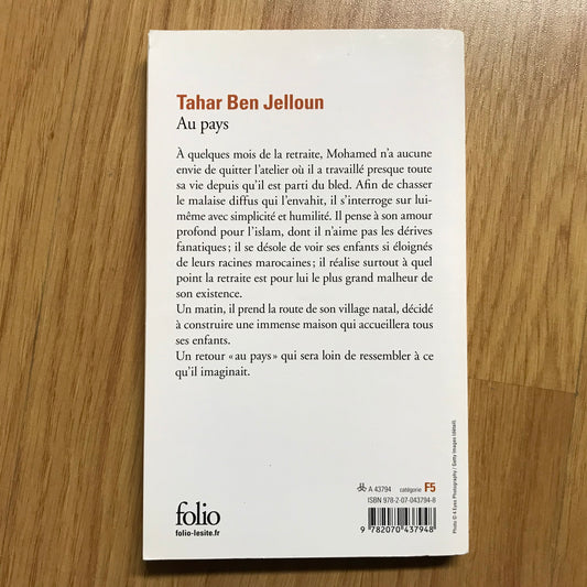 Ben Jelloun, Tahar - Au pays