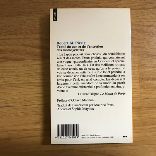 Pirsig, Robert M. - Traité du zen et de l’entretien des motocyclettes