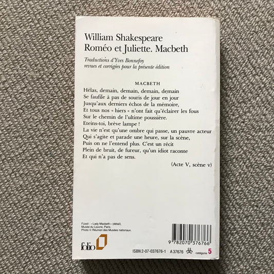 Shakespeare - Roméo et Juliette & Macbeth