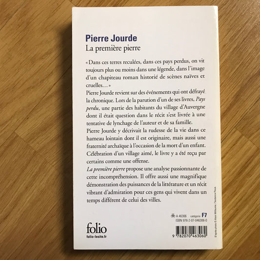 Jourde, Pierre - La première pierre