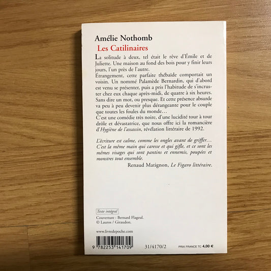 Nothomb, Amélie - Les Catilinaires