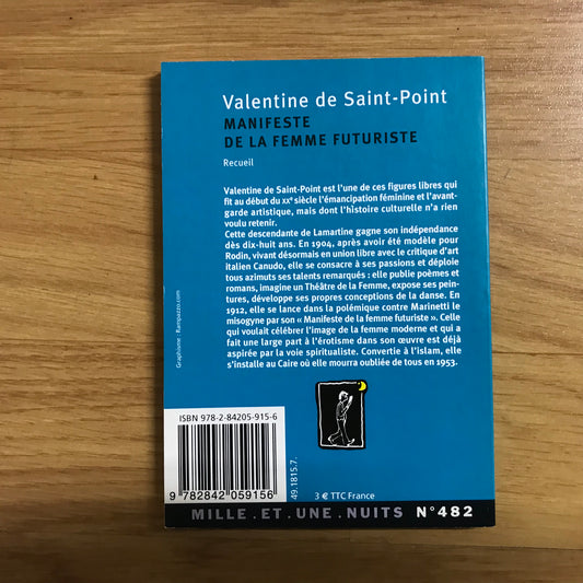 Saint-Point de, Valentine - Manifeste de la femme futuriste