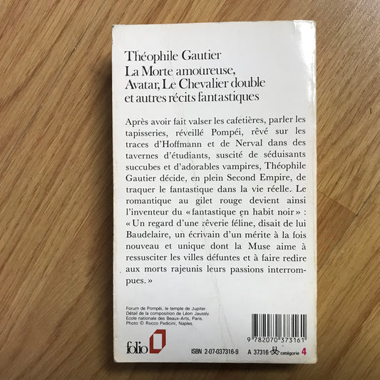 Gautier, Théophile - La Morte amoureuse, Avatar et autres récits fantastiques